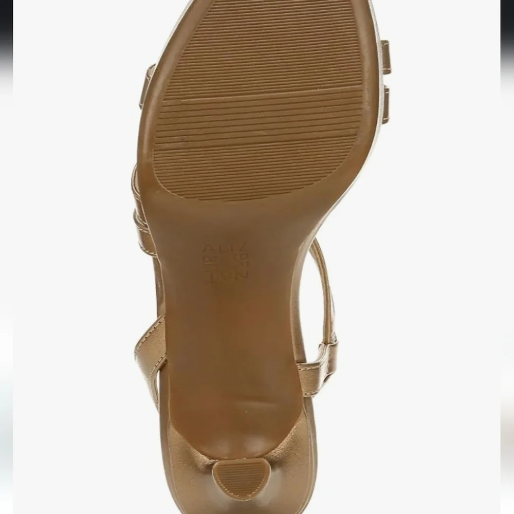 Elegant Naturalizer Bronze Strappy Heels - Picture 4 of 16